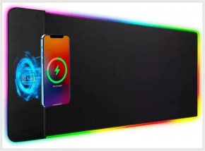        Choetech (T543-F) RGB Illuminated 15W Wireless Charging Mouse Pad