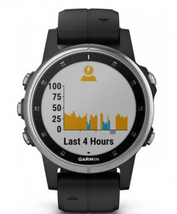   Garmin Fenix 5S Plus Sapphire White with Carrera Black Band (010-01987-21) 6