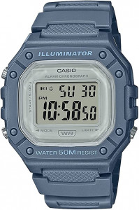  Casio Digital Blue (W-218HC-2AV)