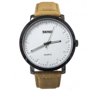  Skmei 1196 White Brown Band 4