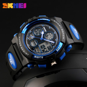   Skmei Dual Time 1163 5 bar blue