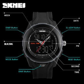   Skmei Dual Time 1157 5 bar