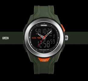   Skmei Dual Time 1157 5 bar green 3