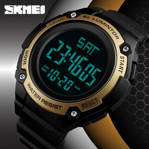   Skmei EL Lumintor 1346 Gold@Black 5 bar 4