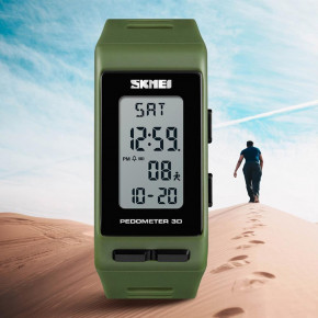    Skmei 3D Pedometer 1363 Green 5 bar