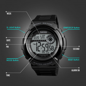   Skmei Sport Watch 1367 Black 5 bar 3