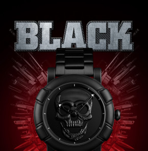   Skmei Skull 9178 Black Quartz 3Bar 7