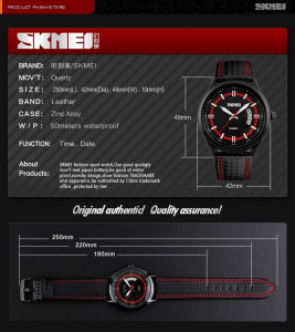   Skmei 9152 Black Avio Quartz 3Bar 3