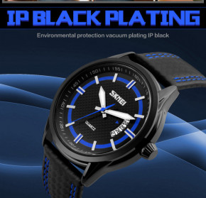   Skmei 9116 Classic Black Plting Quartz 3Bar 3