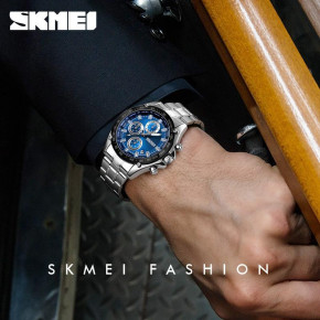   Skmei 1393 Silver Blue 5 bar