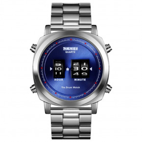  Skmei The Drum watch Silver Blue