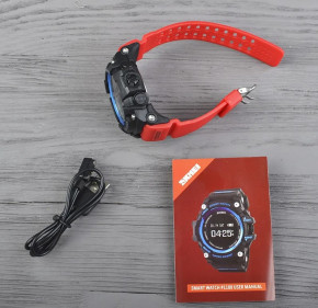   Skmei 1188 Smart Watch Red and Black ( 5 bar) 6