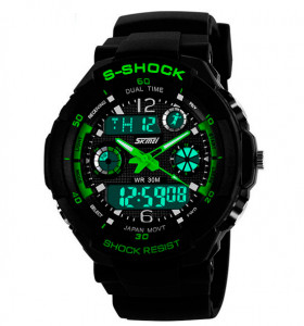   Skmei S-Shock Green 0931 6