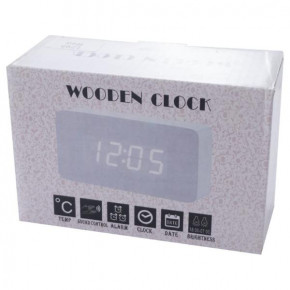   Wooden Clock 1295  (1295 Red) 4