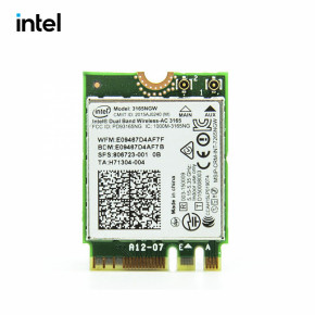 WiFi- Intel  Wireless-AC 802.11AC+BT4.2 AC3165 m.2