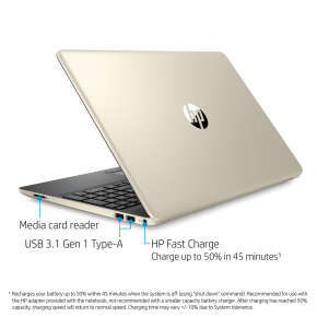  HP 15-DW0036 Touchsmart Core i3-8145U 2.1GHz 128GB SSD 4GB 15.6 (1366x768) Touchscreen BT WIN10 We 9