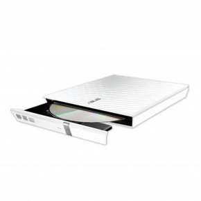    Asus Lite SDRW-08D2S-U 8 External slim USB2.0 White (SDRW-08D2S-ULITE/WHITE)