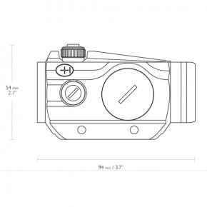   Hawke Vantage Red Dot 1x25 (9-11mm) 4