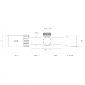   Hawke Panorama 2-7x32 (10x 1/2 Mil Dot IR) Refurbished 8