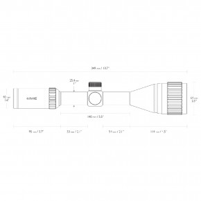   Hawke Vantage IR 4-12x50 AO (Mil Dot R/G) 6