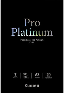  Canon A3+ Pro Platinum Photo Paper PT-101, 20 (2768B017)