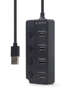  USB 2.0 Gembird 4USB2.0,  , , Black (UHB-U2P4P-01) 4