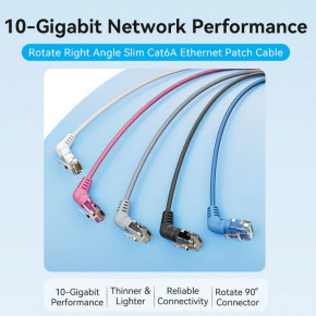 - Vention Cat6A UTP Rotate Right Angle 0,5  Black (IBOBD) 3