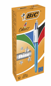  BIC 4 in 1 Colours Shine Blue  3