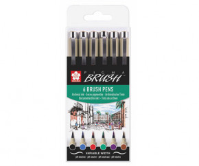    Sakura Pigma Brush Basic 6  (8712079422462)