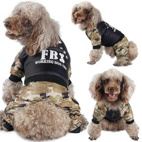    Dog Baby FBI Camouflage 2XL 6