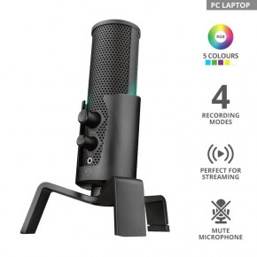  Trust GXT 258 Fyru USB 4-in-1 Streaming Microphone Black (23465_TRUST) 3