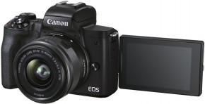   Canon EOS M50 Mk2 + 15-45 IS STM Lifestream Kit Black (4728C059)