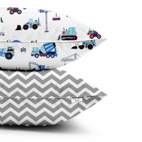   Cosas BUILDING BLUE ZIGZAG GREY SetPillow_BuildingBlue_ZigGrey_5070 (4822052043493)