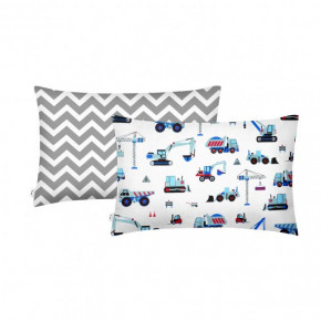   Cosas BUILDING BLUE ZIGZAG GREY SetPillow_BuildingBlue_ZigGrey_5070 (4822052043493) 3