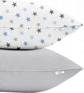   Cosas STAR GREY BLUE GREY SetPillow_StarGreyBlue_Grey_50x70 (4822052050590)