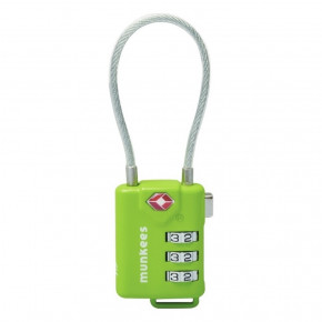 - Munkees TSA Cable Combi Lock lime (3609-LM)