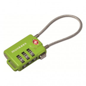 - Munkees TSA Cable Combi Lock lime (3609-LM) 3