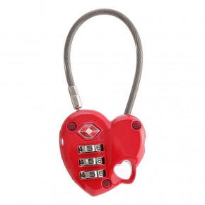 - Munkees TSA Combi Lock Heart red (3606-RD)