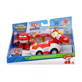   Super Wings Supercharge Articulated Action Vehicle Jett,  (EU740991V)