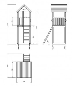    KBT Blue Rabbit Kiosk + Swing  5