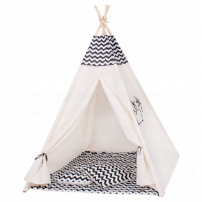  - Springos Tipi XXL TIP02 White/Black