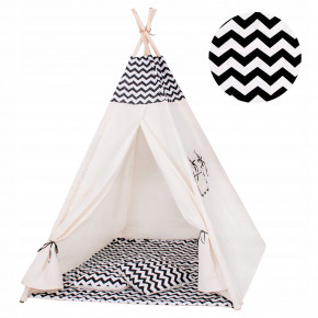  - Springos Tipi XXL TIP02 White/Black 4