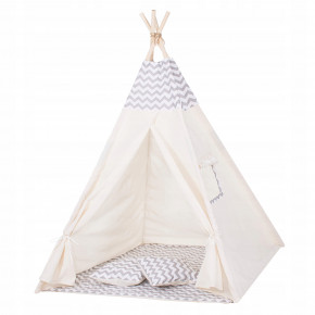  - Springos Tipi XXL TIP03 White/Grey