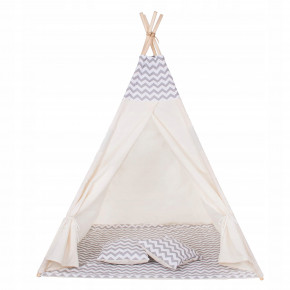  - Springos Tipi XXL TIP03 White/Grey 3