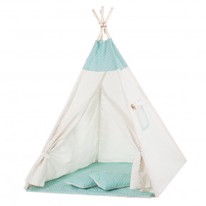  - Springos Tipi XXL TIP04 White/Mint 3