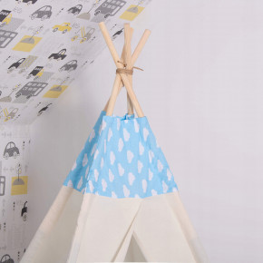  - Springos Tipi XXL TIP05 White/Sky Blue 17