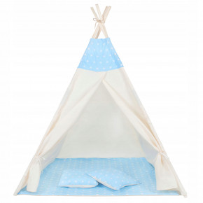  - Springos Tipi XXL TIP06 White/Sky Blue 14