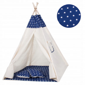  - Springos Tipi XXL TIP08 White/Blue 7