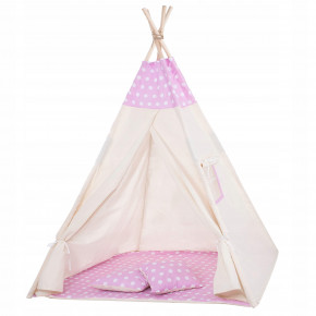  - Springos Tipi XXL TIP09 White/Pink