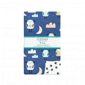   Cosas SHEEP SLEEP DARK BLUE PAWS (SheepSleepDblue_Paws_140q)